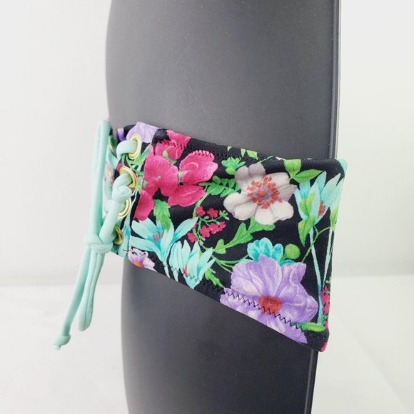 Victoria's Secret Floral Lace-up Two Piece Bikini - Picture 5 of 13